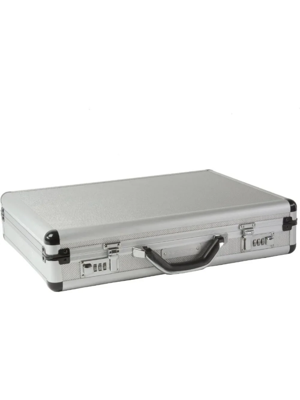 Sleek Aluminum Laptop Briefcase with Padded Interior & Combo Lock - Business